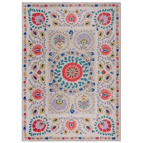 Practirug hani floral washable rug  The machine washable quality makes it ideal for even messy rooms like the kitchen and bathroom